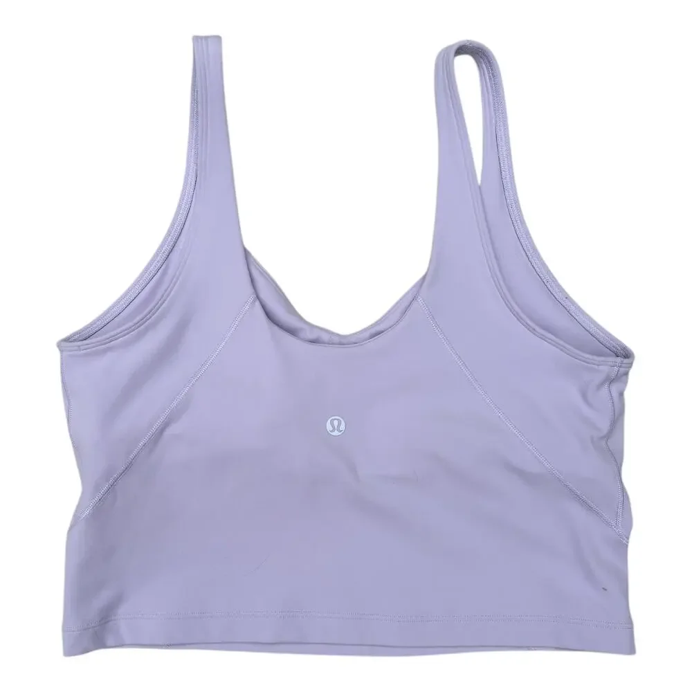 Lululemon Align Cropped Tank Size 10 Color: Lavender Dew Built-In Bra